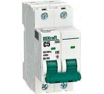 Автоматический выключатель DEKraft 2Р, 5А, характеристика C, 6кА, ВА-103 12284DEK