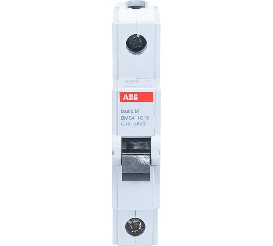 Автоматический выключатель ABB 1P 16A C 4.5кА BMS411C16 2CDS641041R0164