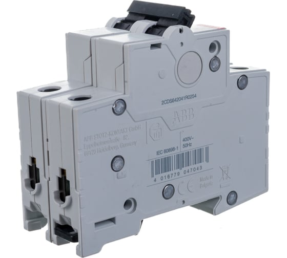 Автоматический выключатель ABB 2P 25A C 4.5кА BMS412C25 2CDS642041R0254