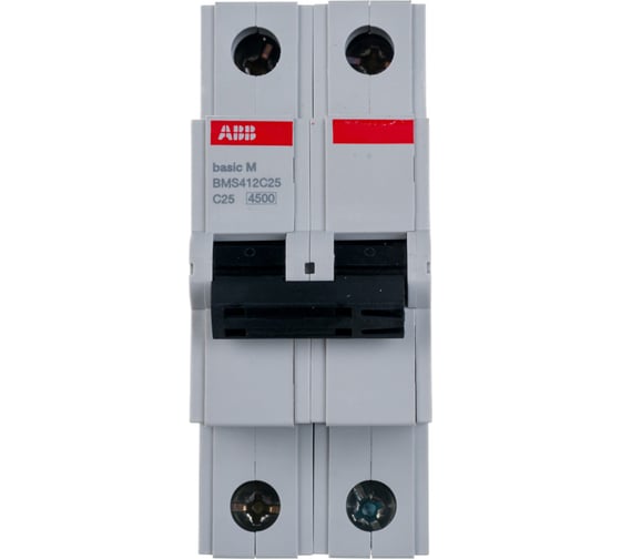 Автоматический выключатель ABB 2P 25A C 4.5кА BMS412C25 2CDS642041R0254