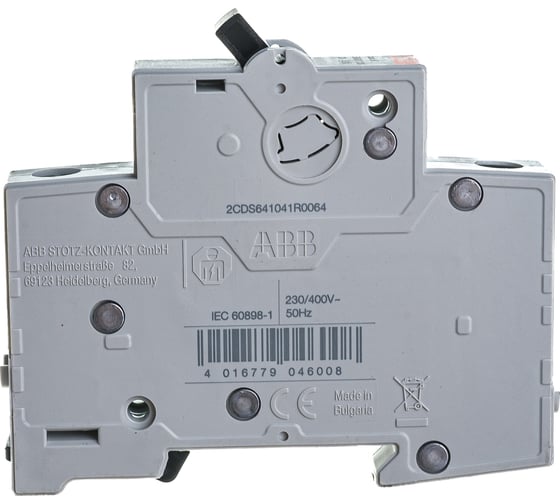 Автоматический выключатель ABB 1P 6A C 4.5кА BMS411C06 2CDS641041R0064