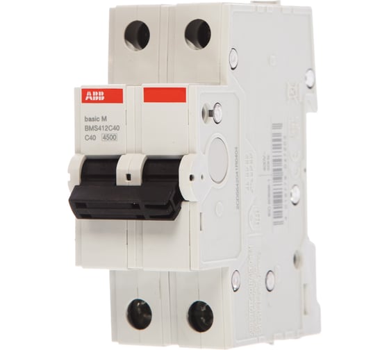 Автоматический выключатель ABB 2P 40A C 4.5кА BMS412C40 2CDS642041R0404 1