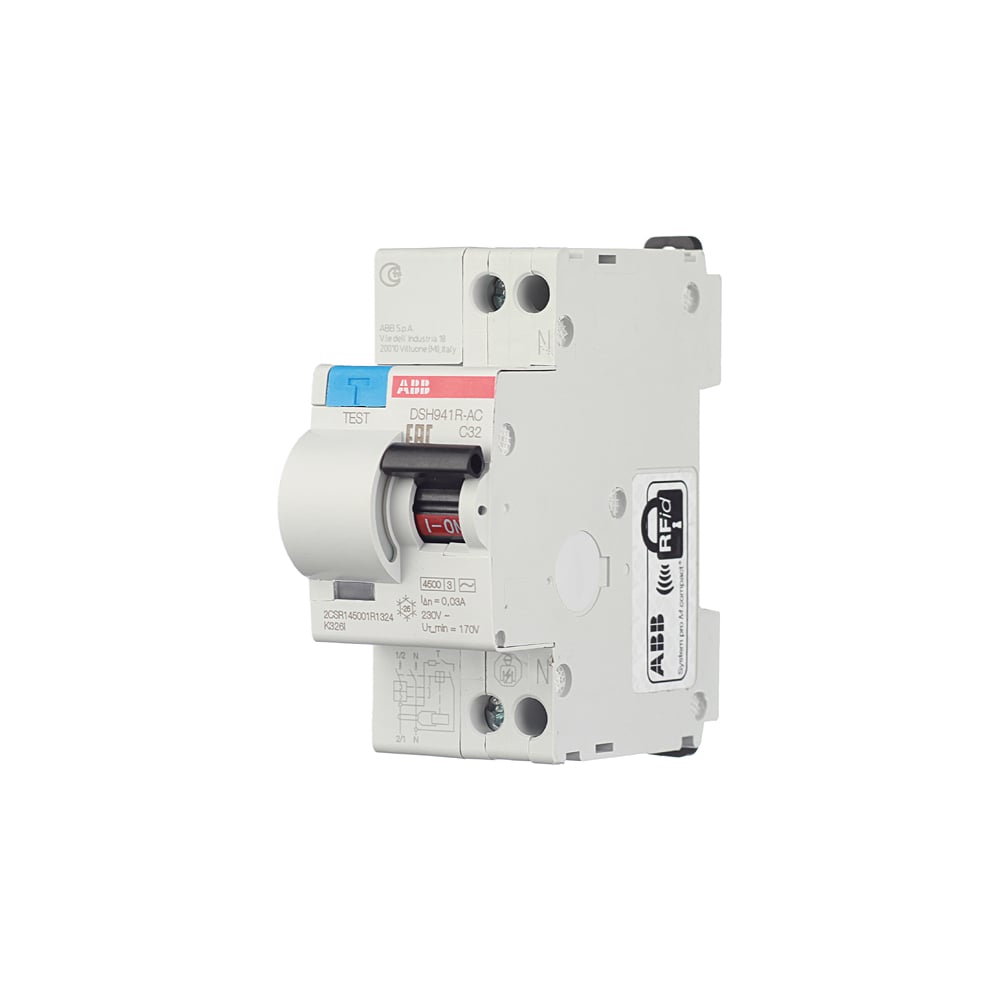 Автоматический дифференциальный выключатель ABB АВДТ DSH941R 1п+N C32А ...