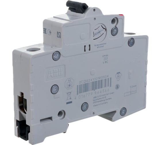 Автоматический однополюсный выключатель ABB 50А С SH201L 4.5кА 2CDS241001R0504