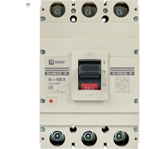 Автоматический выключатель EKF ВА-99М 630/400А 3 полюса 50кА mccb99-630-400m