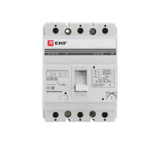 Автоматический выключатель EKF 99 160/25А 3 фазы 35кА mccb99-160-25