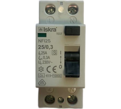 УЗО iskra устройство защитного отключения NFI2S-25/0,3 УТ-00025021