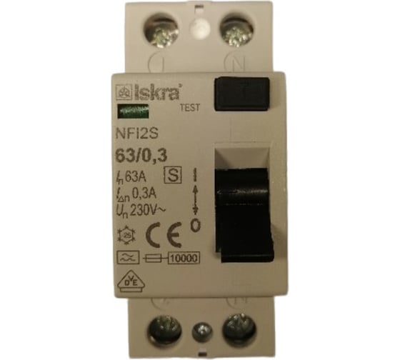 Устройство защитного отключения iskra NFI2S-63/0,3 УТ-00025027 1