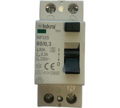 УЗО iskra устройство защитного отключения NFI2S-80/0,3 УТ-00025030