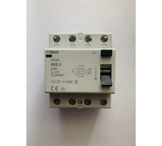 Устройство защитного отключения iskra NFI4S-80/0,3 УТ-00025135 1