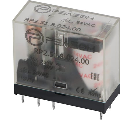 Промежуточное реле РЕЛЕОН 1 перекидной контакт 10А ;=24В AC;, RP251802400
