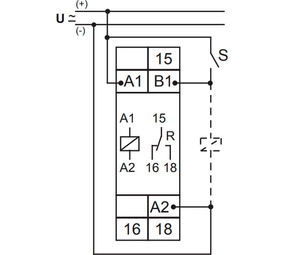 Реле времени TELE E1Z1R10 24-240V AC/DC VE10 110205A