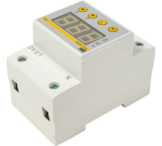 Однофазное реле напряжения IEK рн-д 54мм 63а IVR31-1-63