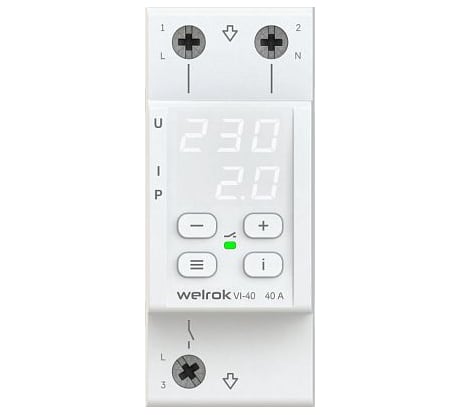 Реле напряжения c контролем тока Welrok vi-40 4660251140236