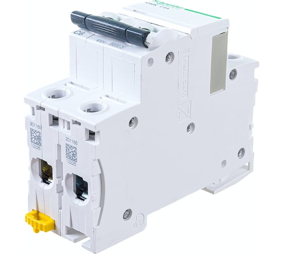 Автоматический выключатель Systeme Electric Acti 9 iC60N 2P 6A SE A9F79206