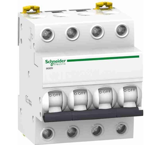 Автоматический выключатель Systeme Electric Acti 9 iK60 4P 63A SE A9K24463