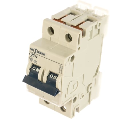Автоматический выключатель ABL 2P, C, 25 A 10 кА, 230/400 В AC, серия Т C25T2
