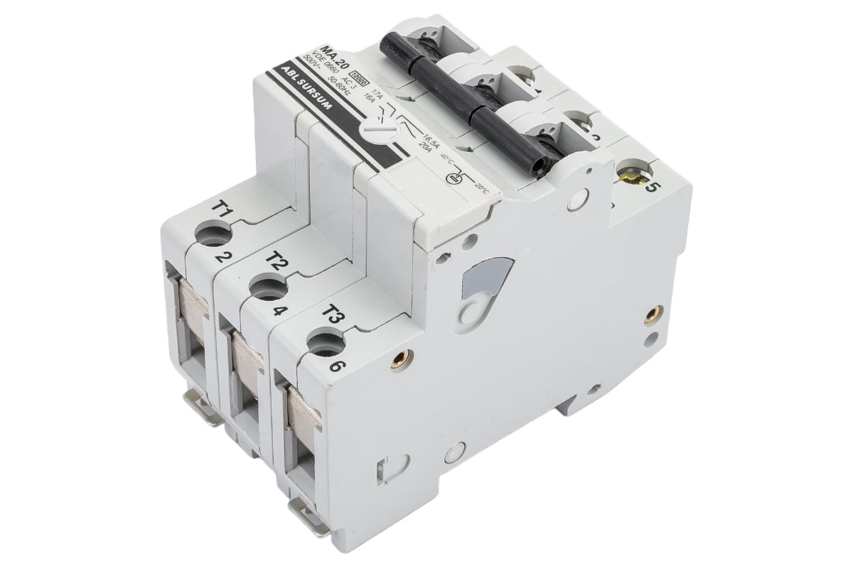 Автоматический выключатель с возможностью регулировки ABL 16-20А MA20 ...