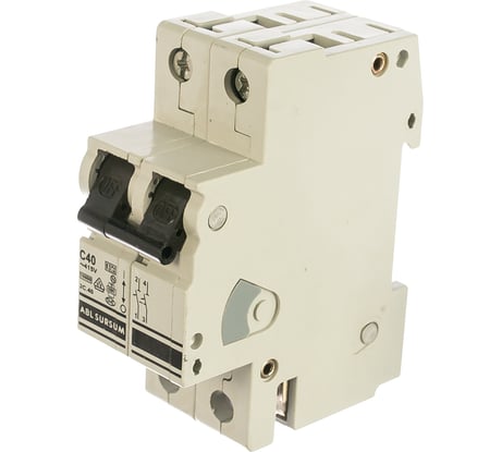 Автоматический выключатель ABL 2P, C, 40 A, 10 кА, 230/400 В AC, серия Т 2C40.0 C40T2
