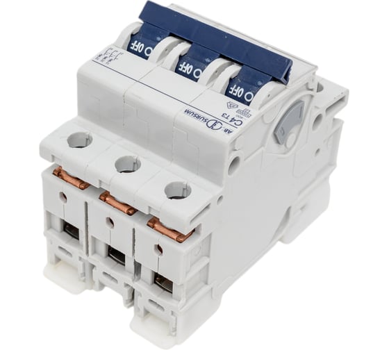Автоматический выключатель ABL 3P, C, 2 А, 10 кА, 230/400 В AC, серия Т C2T3