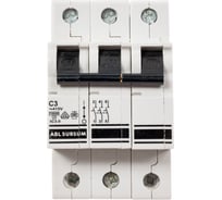 Автоматический выключатель ABL 3P, C, 3 А, 10 кА, 230/400 В AC, серия Т 3C3.0 C3T3