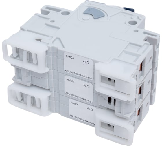 Автоматический выключатель ABL 3P, C, 4 А, 10 кА, 230/400 В AC, серия Т C4T3