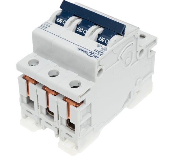 Автоматический выключатель ABL 3P, C, 3 А, 10 кА, 230/400 В AC, серия Т C3T3