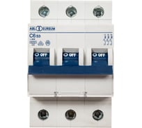 Автоматический выключатель ABL 3P, C, 6 A, 6 кА, 230/400 В AC, серия S C6S3