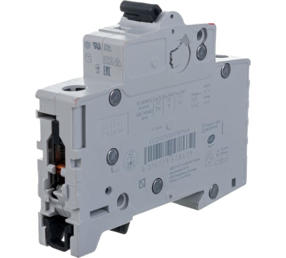 Автоматический однополюсный выключатель ABB 16А В S201 6кА 2CDS251001R1165