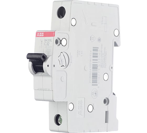 Автоматический однополюсный выключатель ABB 32А С SH201L 4.5кА 2CDS241001R0324