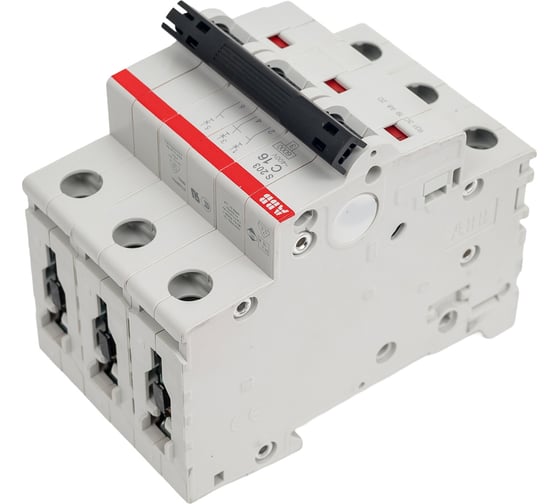 Автоматический трехполюсный выключатель ABB 16А С S203 6кА 2CDS253001R0164