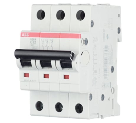 Автоматический модульный выключатель ABB 3п C S203 6кА 32А 2CDS253001R0324
