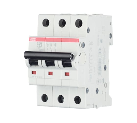Автоматический модульный выключатель ABB 3п C S203 6кА 32А 2CDS253001R0324