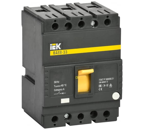 Автоматический выключатель IEK 3п 160А ВА 88-33 ИЭК SVA20-3-0160