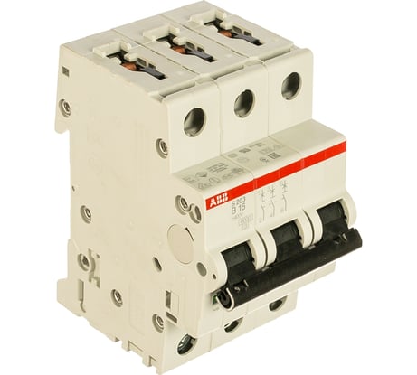 Автоматический выключатель ABB S203 3P 16А 6kA 2CDS253001R0165