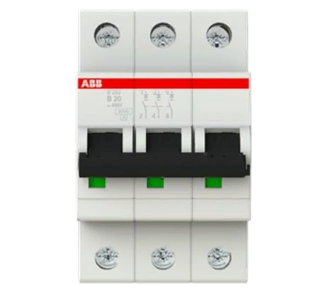 Автоматический выключатель ABB S203 3P 20А 6kA 2CDS253001R0205