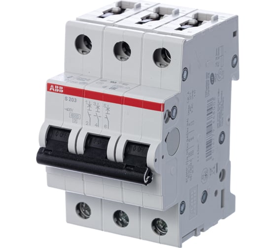 Автоматический выключатель ABB S203 3P 25А 6kA 2CDS253001R0255