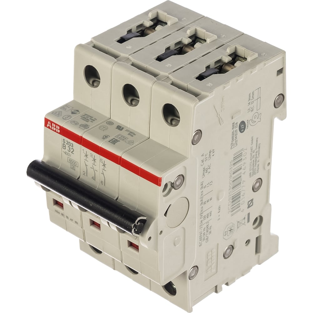 Автоматический выключатель ABB S203 3P 32А 6kA 2CDS253001R0325 ...