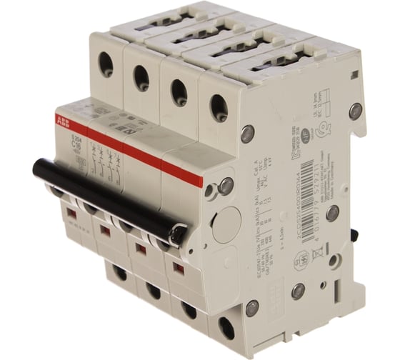 Автоматический выключатель ABB S204 4P 16A 6kA 2CDS254001R0164