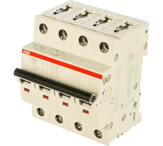 Автоматический выключатель ABB S204 4P 50А 6kA 2CDS254001R0504