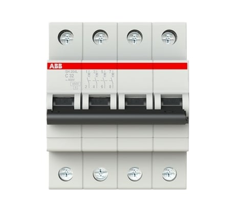 Автоматический выключатель ABB SH204L 4P 32А 4,5kA 2CDS244001R0324