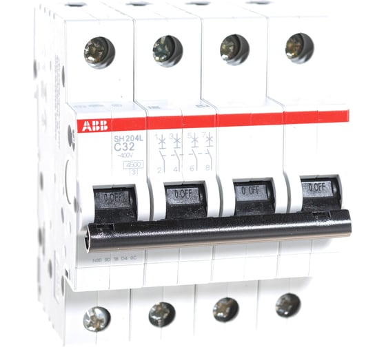 Автоматический выключатель ABB SH204L 4P 32А 4,5kA 2CDS244001R0324