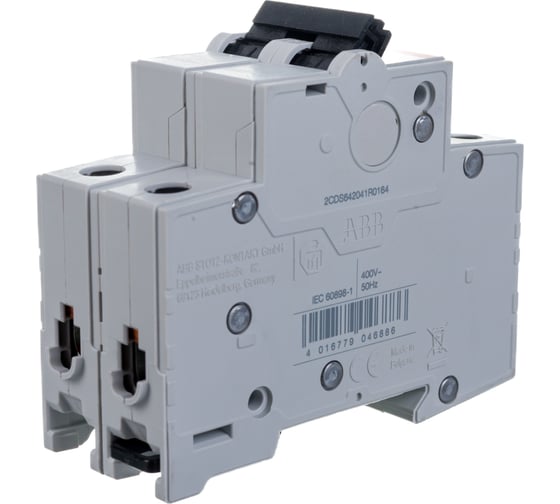 Автоматический выключатель ABB 2P, 16A, C, 4,5кА, BMS412C16 2CDS642041R0164