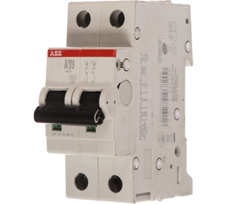 Автоматический выключатель ABB 2-полюсный S202 B32 2CDS252001R0325