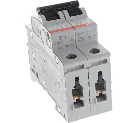Автоматический выключатель ABB 2-полюсный S202 B20 2CDS252001R0205