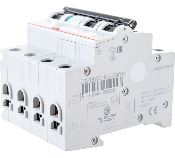 Автоматический выключатель дифференциального тока ABB DS203NC C16 AC30 2CSR256040R1164