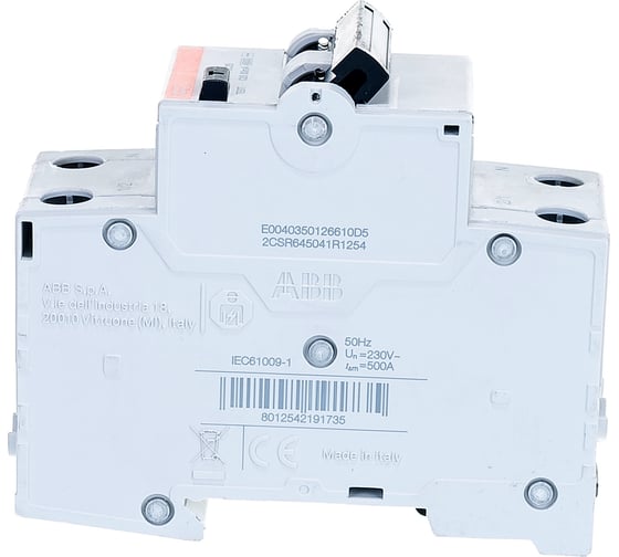 Автоматический выключатель дифференциального тока ABB Basic M АВДТ, 1P+N, 25А, C, 30мA, AC, BMR415C25 2CSR645041R1254