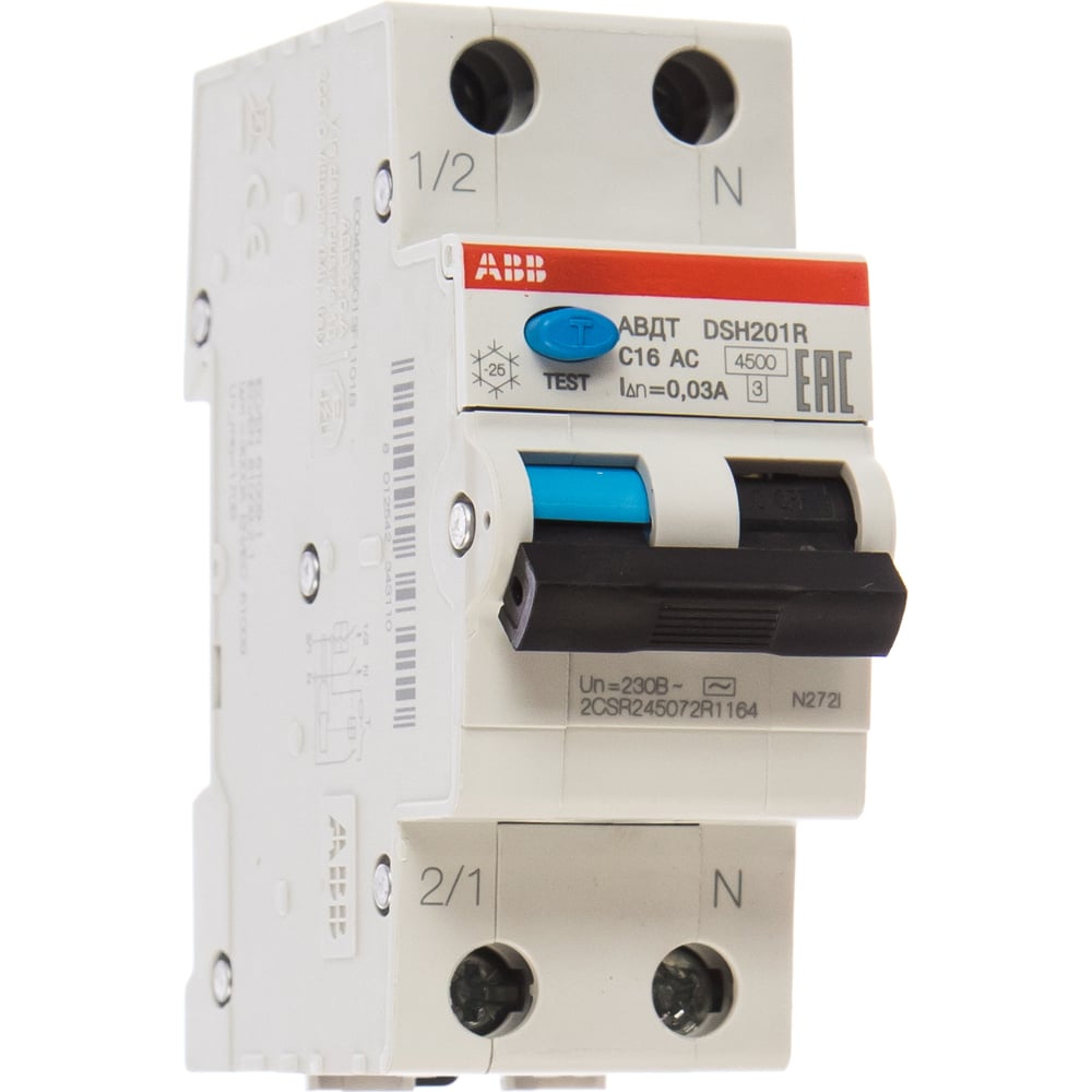  выключатель дифференциального тока ABB DSH201R C16 AC30 .