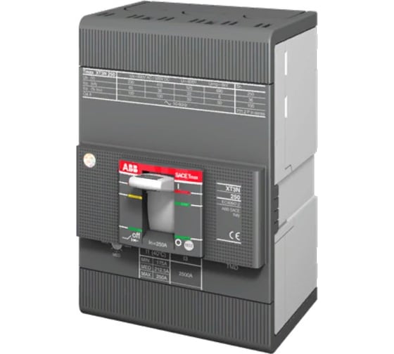 Автоматический выключатель ABB XT3N 250 TMD 100-1000 3p F F 1SDA068055R1