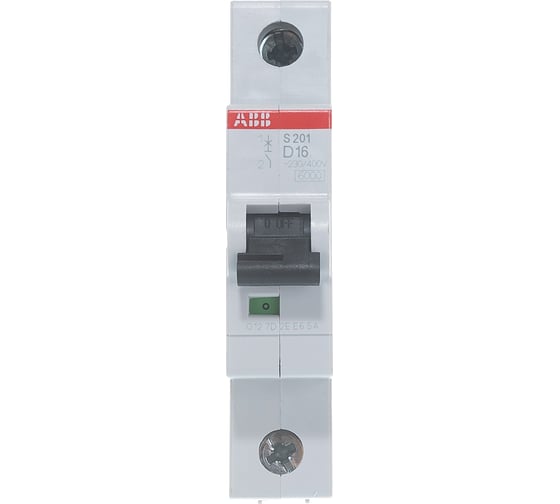 Автоматический выключатель ABB 1-полюсной S201 D16 2CDS251001R0161